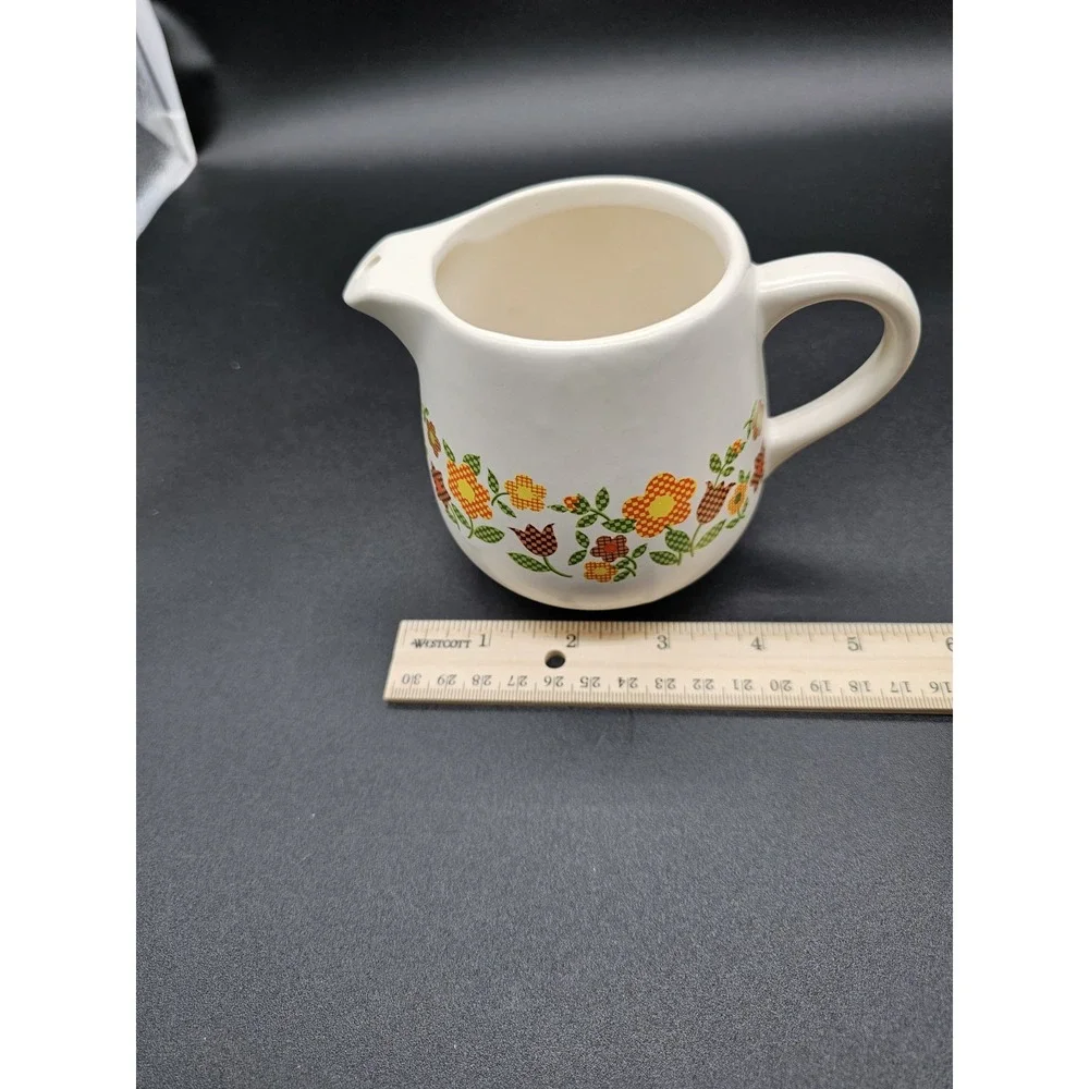 Mccoy Pottery USA Patchwork Pattern‎ Creamer #7020